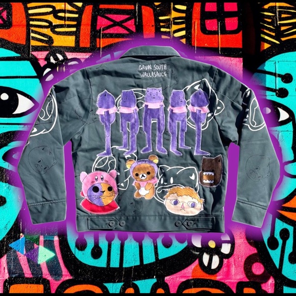 🆕 GaViN "GiLF" SouTH GuCCI The CaT🐈 Work Jacket 🧥 - Picture 3 of 6